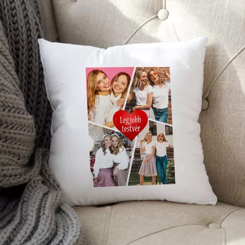 Fényképes párna - Legjobb testvér
