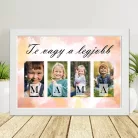 Fényképes MAMA falikép 4 saját fotóval – Személyre szabott ajándék
