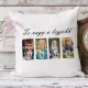Fényképes MAMA párna 4 saját fotóval – Személyre szabott ajándék