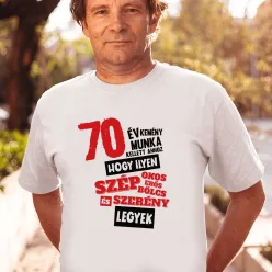   Egyedi évszámos szülinapos póló - Szép, szerény legyek