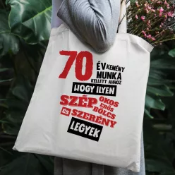   Egyedi évszámos szülinapos táska - Szép, szerény legyek