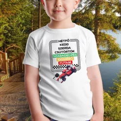 Autóverseny_gyerek_póló_Humoros_autós_ajándék