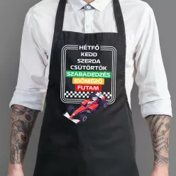 Kötény Forma 1 rajongóknak - A hét napjai