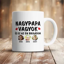 Nagypapa_brigádja_bögre_Fotóval_és_névvel