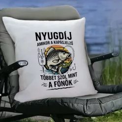 Nyugdíjas pecás párna - Kapásjelző több szól