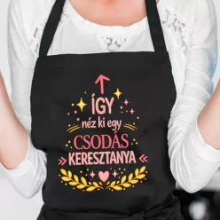 Keresztanyás kötény - Csodás Keresztanya