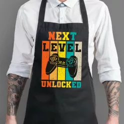 Next_Level_kötény_Születésnapi_gamer_ajándék