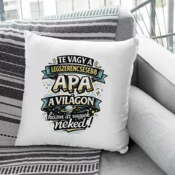 Legszerencsésebb_apa_párna_Apák_napi_ajándék