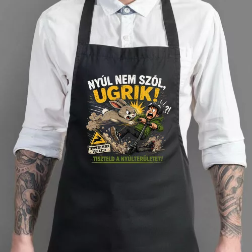 Vicces_rolleres_kötény_Nyúl_nem_szól_ugrik