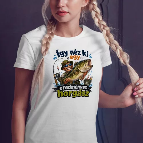 Eredményes horgász női póló