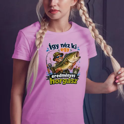 Eredményes horgász női póló