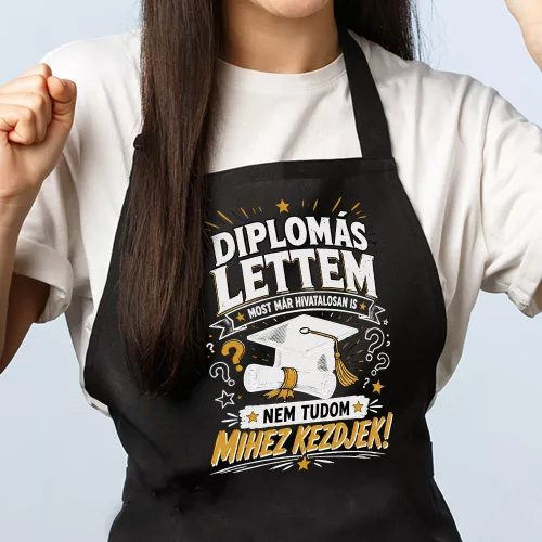 Vicces_diplomás_kötény_Nem_tudom_mihez_kezdjek