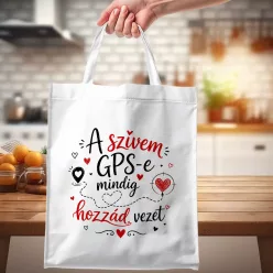A_szívem_GPS-e_hozzád_vezet_vászontáska_Szerelmes_ajándék