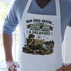 Horgász_kötény_Nem_öreg_vagyok