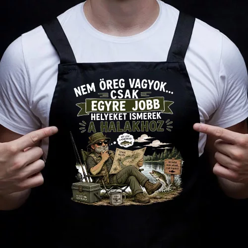 Horgász_kötény_Nem_öreg_vagyok
