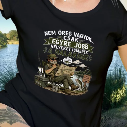 Női_horgász_póló_Nem_öreg_vagyok