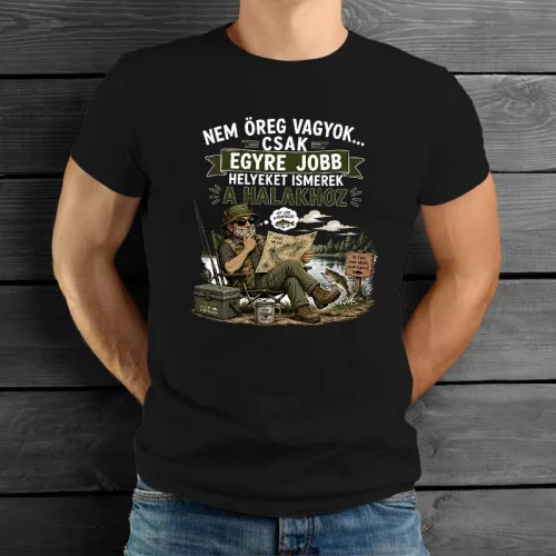 Férfi_horgász_póló_Nem_öreg_vagyok