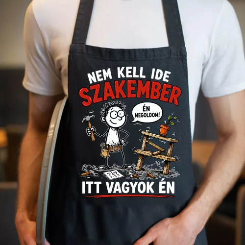 Barkácsoló_ajándék_kötény_Nem_kell_ide_szakember