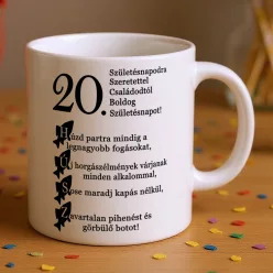 Horgász_születésnapi_ajándék_20._születésnapra_bögre