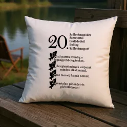 20. születésnapodra szeretettel horgász párna