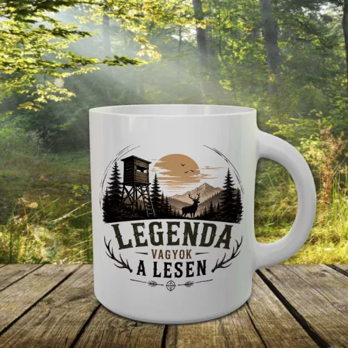 Legenda_vagyok_a_lesen_bögre_Vadász_ajándék
