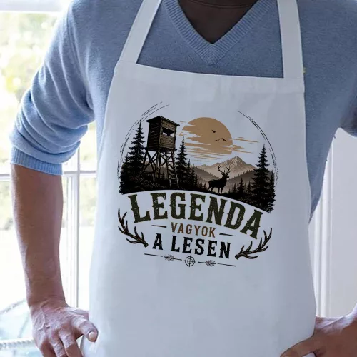 Legenda_vagyok_a_lesen_kötény_Vadász_ajándék