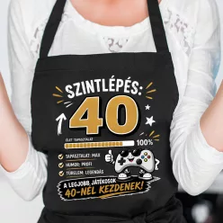 Szülinapi_gamer_kötény_Szintlépés