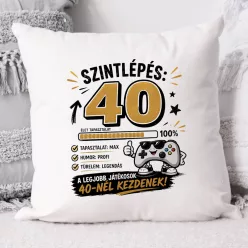 Szülinapos gamer párna - Szintlépés