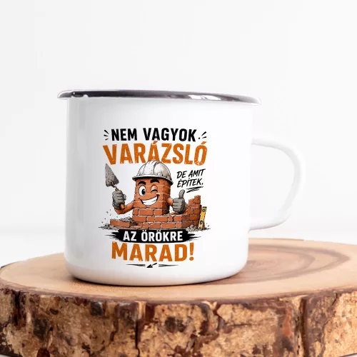 Kőműves_ajándék_bögre_Amit_építek_örökre_marad