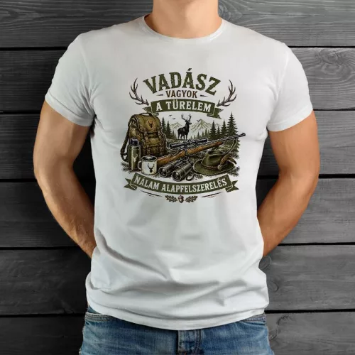 A_türelem_alapfelszerelés_póló_Vadász_ajándék