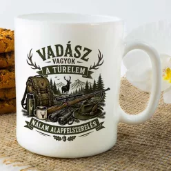 A_türelem_alapfelszerelés_bögre_Vadász_ajándék