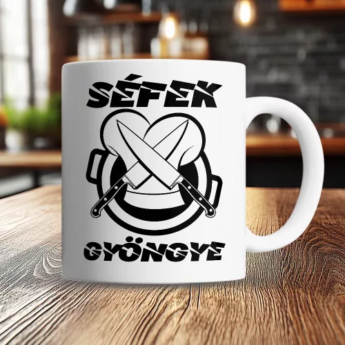 Ajándék_szakácsoknak_Séfek_gyöngye_bögre_