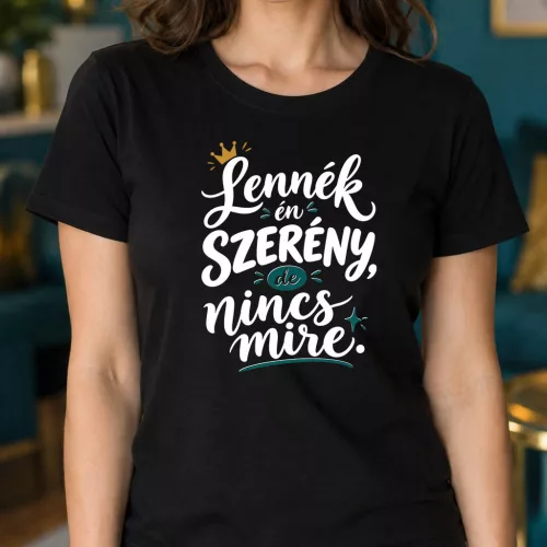 Önironikus_női_póló_Lennék_én_szerény