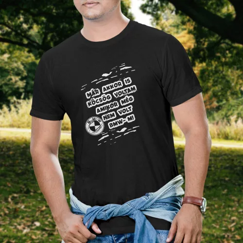 Autós_ajándékok_Vicces_BMW_póló_