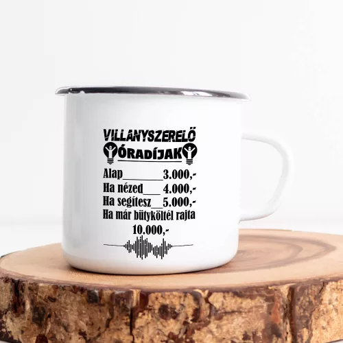 Szakmás_bögre_Villanyszerelési_óradíjak_