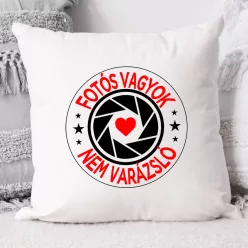 Ajándék_fotósnak_Nem_vagyok_varázsló_párna_