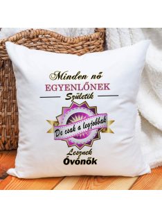 Ajándék óvónőnek_A legjobbak lesznek párna_