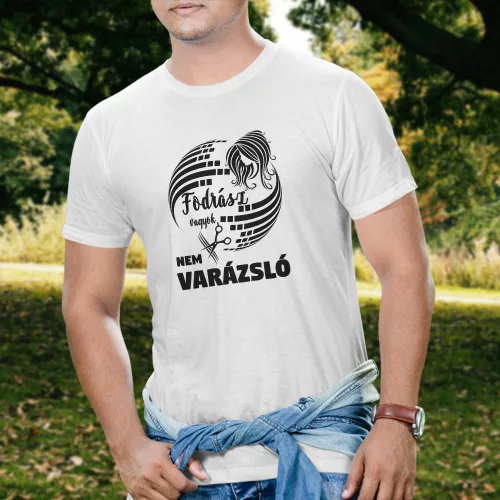 Szakmás_póló_Fodrász_vagyok_nem_varázsló_