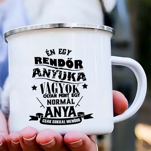 Egyedi_ajándék_Rendőr_anyuka_vagyok_bögre_