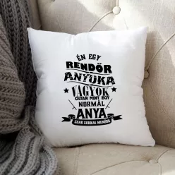 Egyedi_ajándék_Rendőr_anyuka_vagyok_párna_