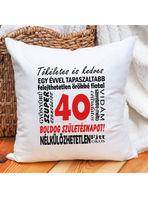 Párna feliratokkal_Boldog születésnapot