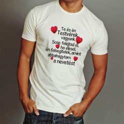 Ajándék_testvérnek_Testvérek_vagyunk_póló_