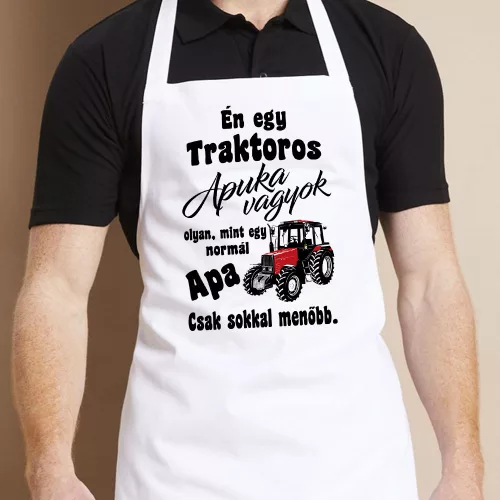 Kötény_traktorosnak_Traktoros_apuka_vagyok_