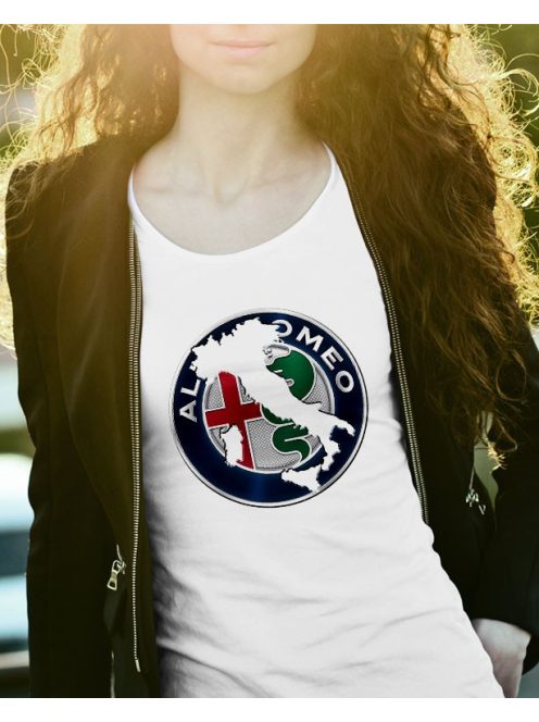 Alfa Romeo női póló-logó 