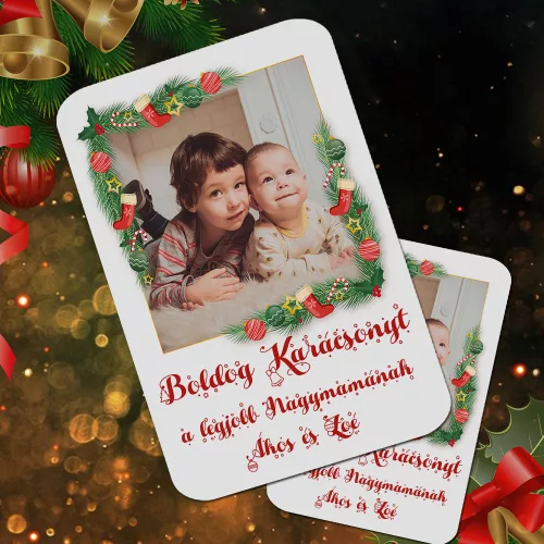 Karácsonyi_hűtőmágnes_Ajándék_nagymamának_