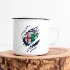 Alfás_ajándék_Alfa_Romeo_szakadt_logó_bögre_