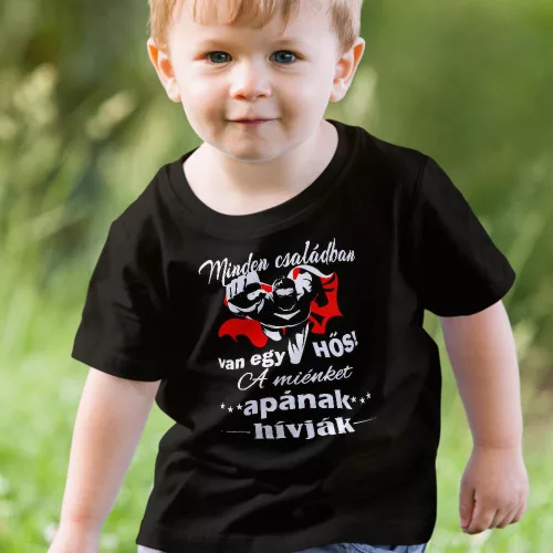 Feliratos_gyerek_póló_apának_Egy_hős_apa__