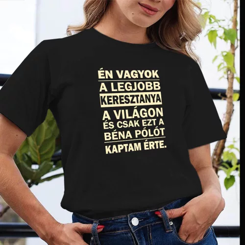 Vicces_póló_keresztanyának_Én_vagyok_a_legjobb