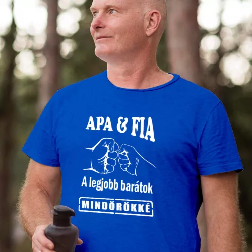 Apa-fia_póló_Apa_és_fia_legjobb_barátok_