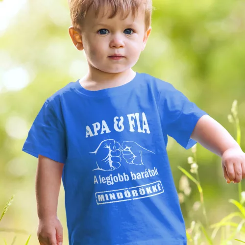 Apa-fia_gyerek_póló_Apa_és_fia_legjobb_barátok_